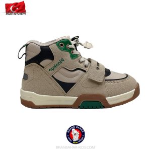 کفش اسپرت بچگانه پینوکیو ترک مدل ساق‌دار کرم سبز