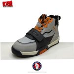 کفش اسپرت بچگانه پینوکیو ترک مدل ساق‌دار طوسی نارنجی - Image 5