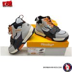کفش اسپرت بچگانه پینوکیو ترک مدل ساق‌دار طوسی نارنجی - Image 6